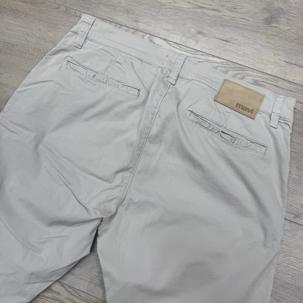 Mavi Johnny Slim Leg Men's Khaki Beige‎ Chino Pants Sz 35x30 Preppy Business